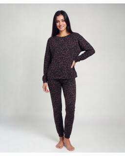 brown leopard print