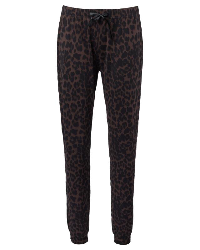Pyjama long femme, léopard marron (KiK Langer Pyjama (Leo Braun)) — KiK, produit allemand authentique au Maroc