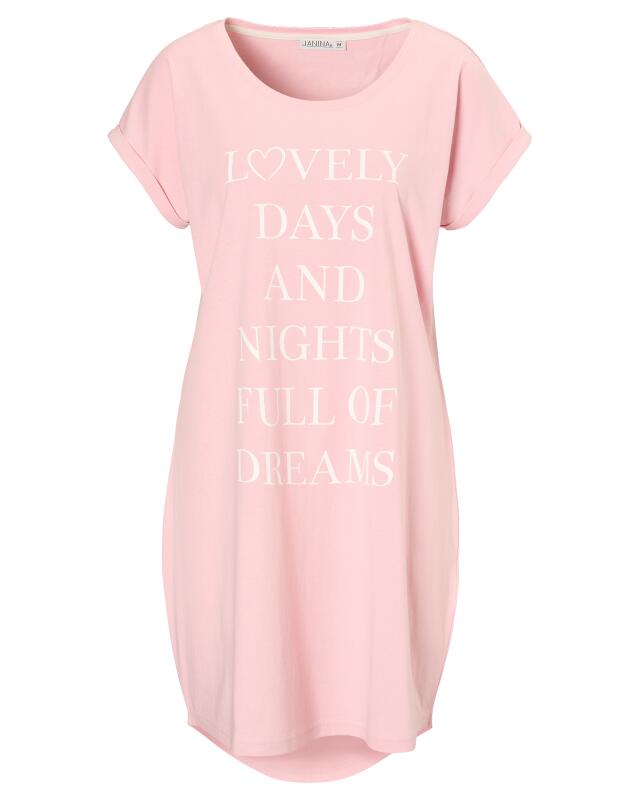 Printed nightshirt for women, pink (KiK Bigshirt mit Print (rosa)) — KiK, authentic German product in Morocco