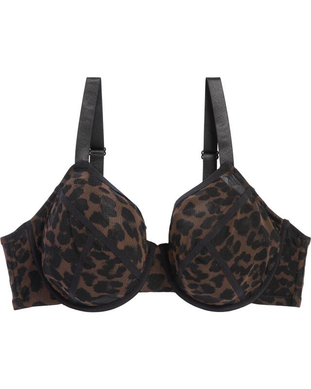 حمالة صدر بأسلاك بنقشة الفهد للنساء، بطبعة ليوبارد (KiK Bügel-BH Leo (Leopardendruck)) — KiK, منتج ألماني أصلي في المغرب
