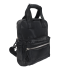Schwarzer Nylon-Rucksack schwarz