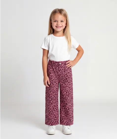 Jeans mit Leo-Allover-Print