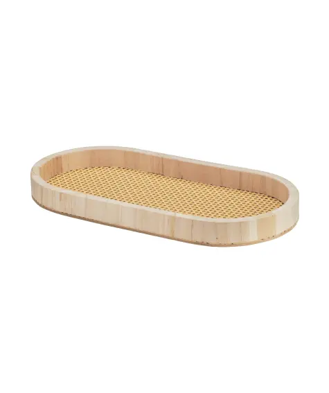 Dekotablett mit Boden in Flechtoptik