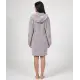 Fleece-Bademantel mit Reißverschluss