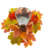 Teelichthalter Herbst orange