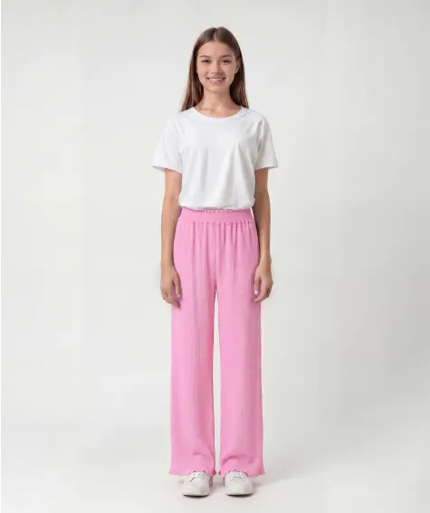 Stoffhose in Pink