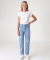 Jeans mit Destroyed-Effekten jeansblau ausgewaschen