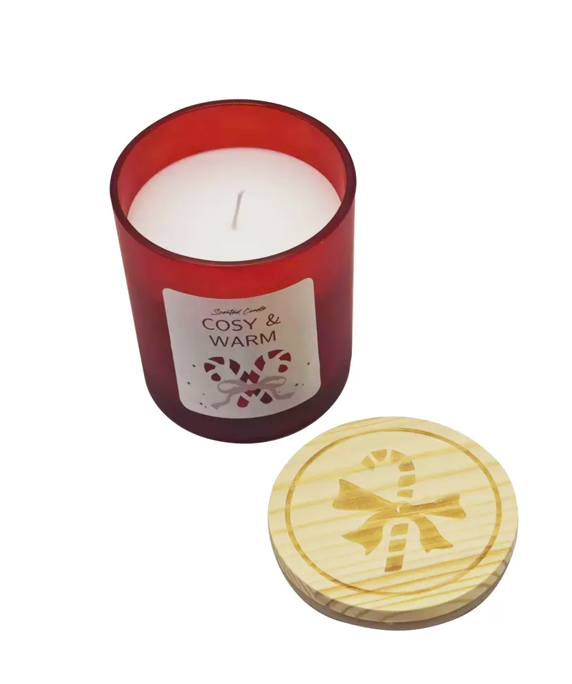 Duftkerze Weihnachten, rot