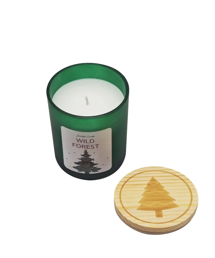 Duftkerze Weihnachten, grün
