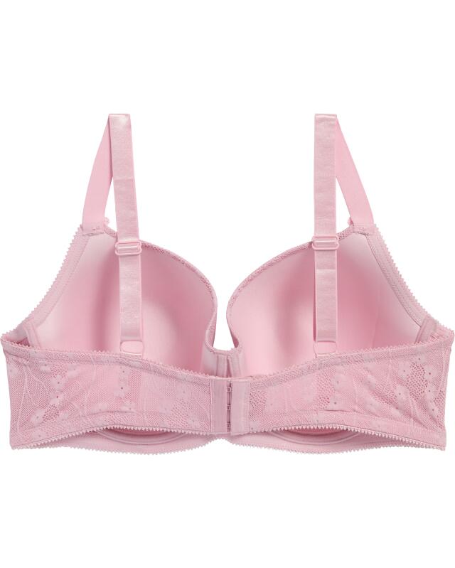 Soutien-gorge avec fleurs au crochet sur les bretelles femme, rose (KiK BH mit Häkelblumen an den Trägern (rosa)) — KiK, produit allemand authentique au Maroc