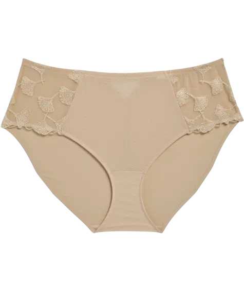 Cremefarbener Slip
