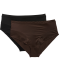 Glänzende Pantys braun