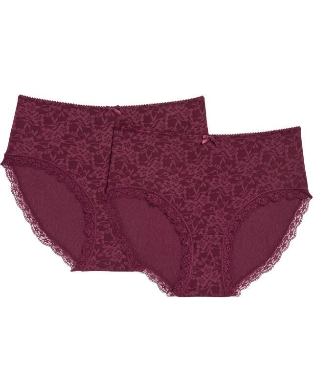 Floral hipster briefs for women, purple (KiK Pantys mit Blumen (lila)) — KiK, authentic German product in Morocco