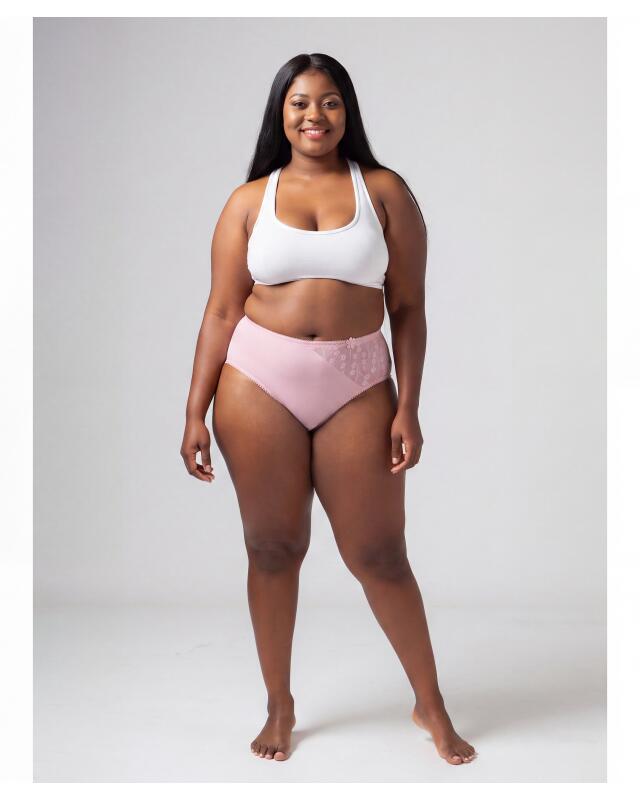 Slips à fleur au crochet femme, rose (KiK Slips mit Häkelblume (rosa)) — KiK, produit allemand authentique au Maroc