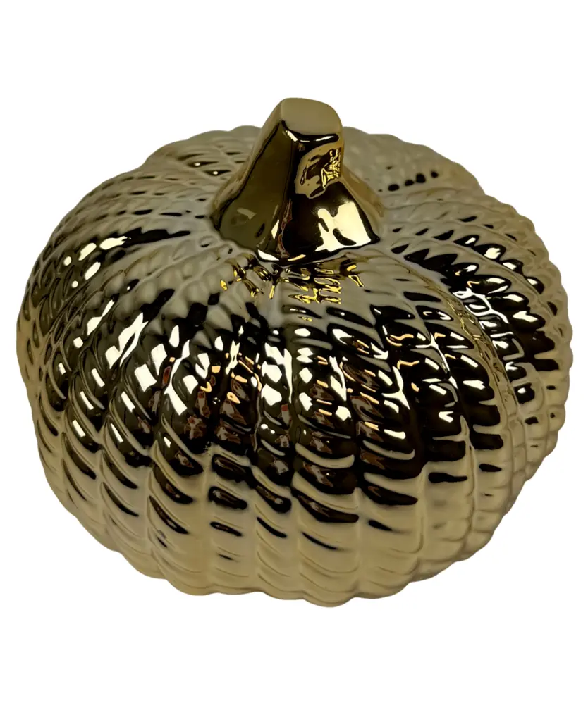 Goldfarbener Deko-Kürbis, gold