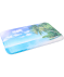 Badematte mit Fotoprint blau bedruckt