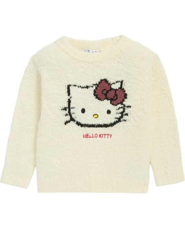 Embroidered jumper for girls, light yellow (KiK Pullover mit Stickerei (hellgelb)) — KiK, authentic German product in Morocco