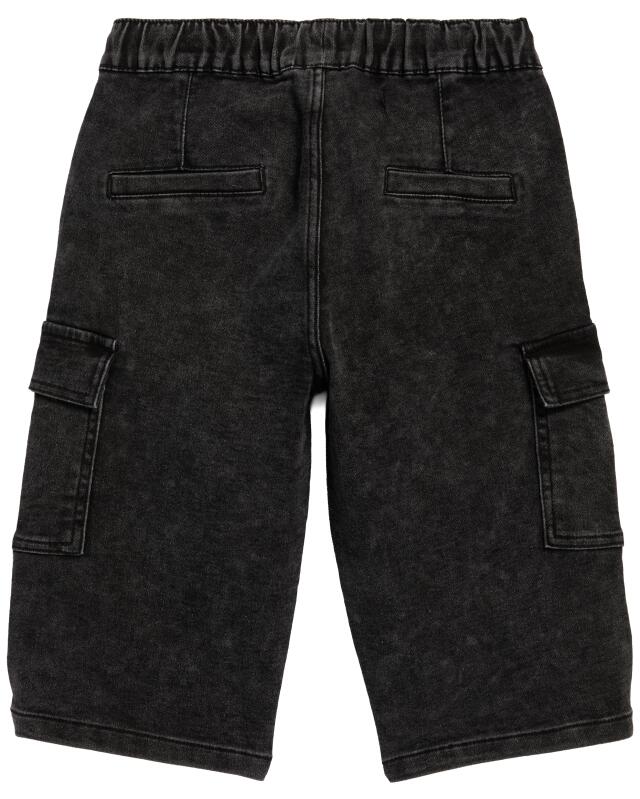 Short en jean effet délavé garçon, noir (KiK Jeans-Shorts in ausgewaschener Optik (schwarz)) — KiK, produit allemand authentique au Maroc