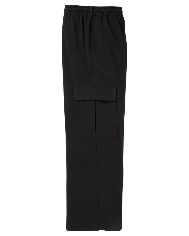Pantalon cargo à jambes larges fille, noir (KiK Cargohose mit weitem Bein (schwarz)) — KiK, produit allemand authentique au Maroc