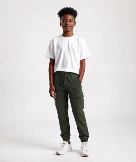 Grüne Cargo-Jeans