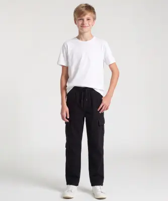 Schwarze Cargohosen