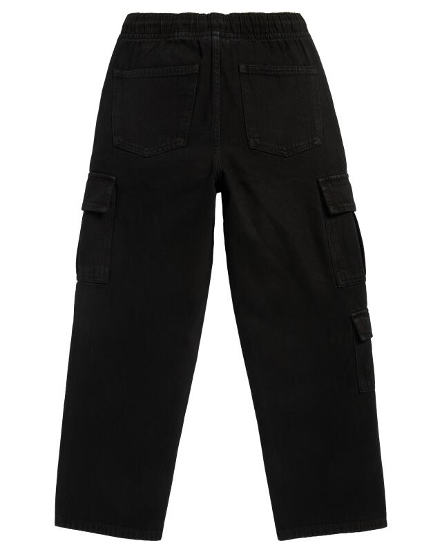 Pantalons cargo garçon, noir (KiK Schwarze Cargohosen (schwarz)) — KiK, produit allemand authentique au Maroc