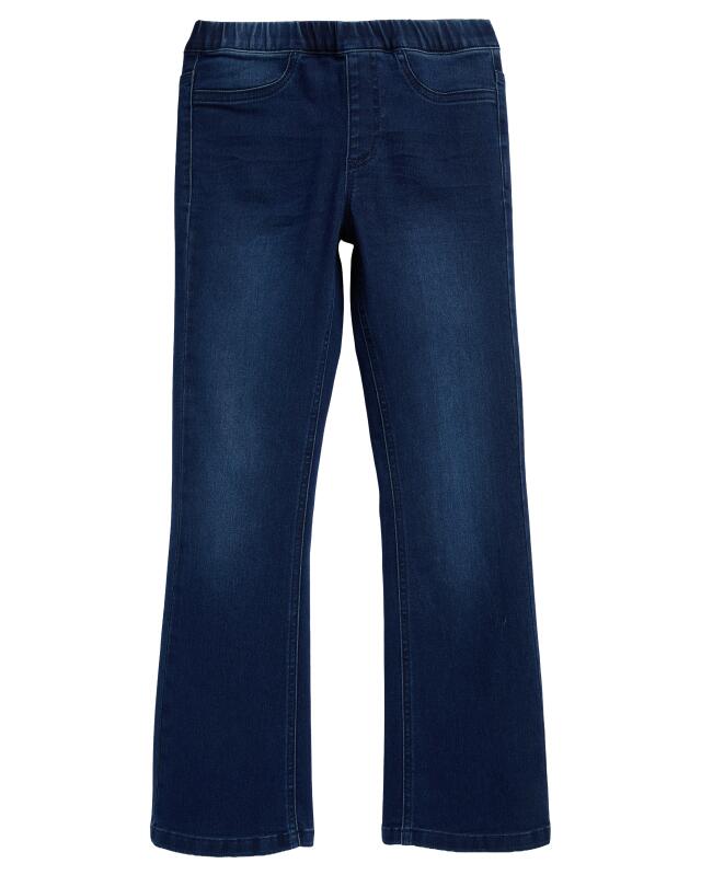 Jean stone-washed fille, jean foncé (KiK Jeans Stone-washed (jeansblau dunkel)) — KiK, produit allemand authentique au Maroc