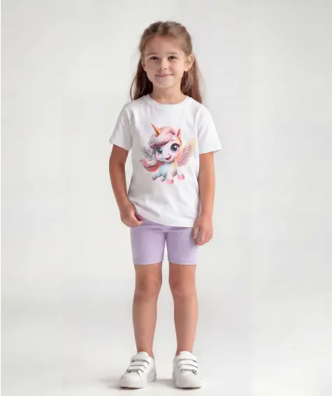 T-Shirt + Radlerhose Einhorn