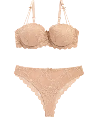 Balconette-Push-up-BH + String