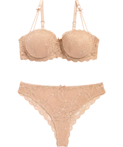 Balconette-Push-up-BH + String