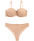 Balconette-Push-up-BH + String Beige