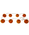 Herbstliche Deko-Girlande orange