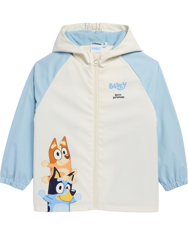 Veste de pluie doublée fille, blanc cassé (KiK Gefütterte Regenjacke (offwhite)) — KiK, produit allemand authentique au Maroc