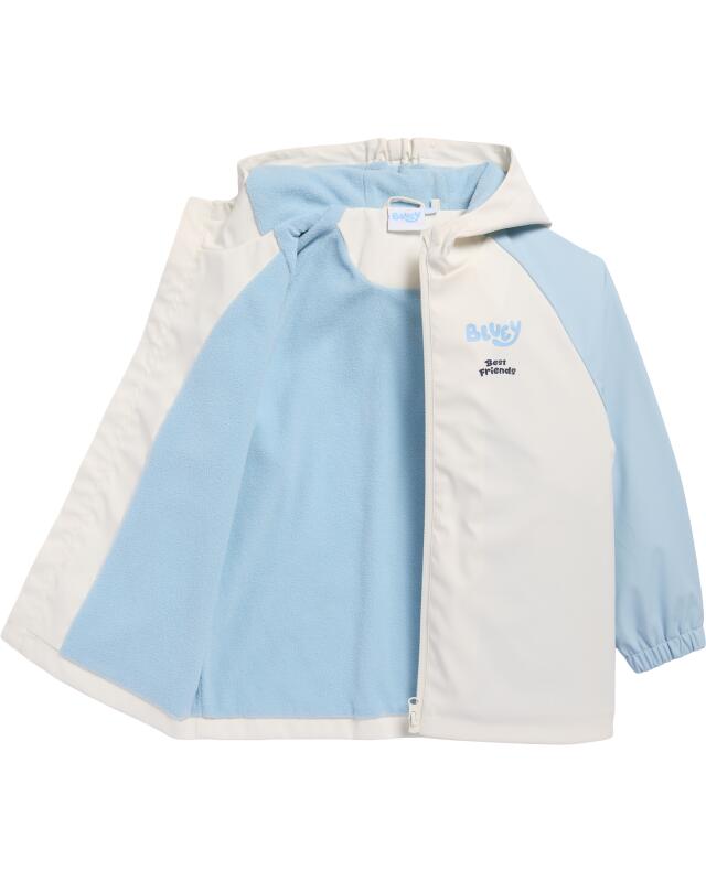 Veste de pluie doublée fille, blanc cassé (KiK Gefütterte Regenjacke (offwhite)) — KiK, produit allemand authentique au Maroc