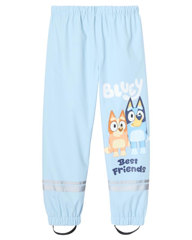 Lined rain trousers for girls, light blue (KiK Gefütterte Regenhose (hellblau)) — KiK, authentic German product in Morocco