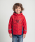 Regenjas met fleecevoering rood