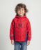 Regenjacke mit Innenfleece rot