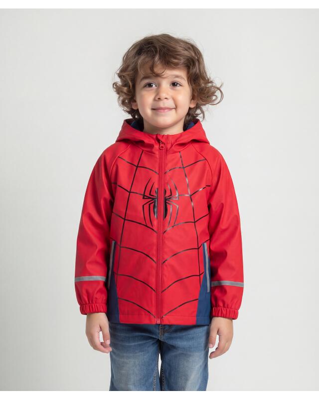 جاكيت مطر ببطانة فليس للأولاد، أحمر (KiK Regenjacke mit Innenfleece (rot)) — KiK, منتج ألماني أصلي في المغرب