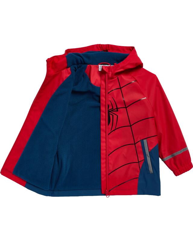 جاكيت مطر ببطانة فليس للأولاد، أحمر (KiK Regenjacke mit Innenfleece (rot)) — KiK, منتج ألماني أصلي في المغرب