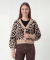 Strickjacke Leo Leopardendruck