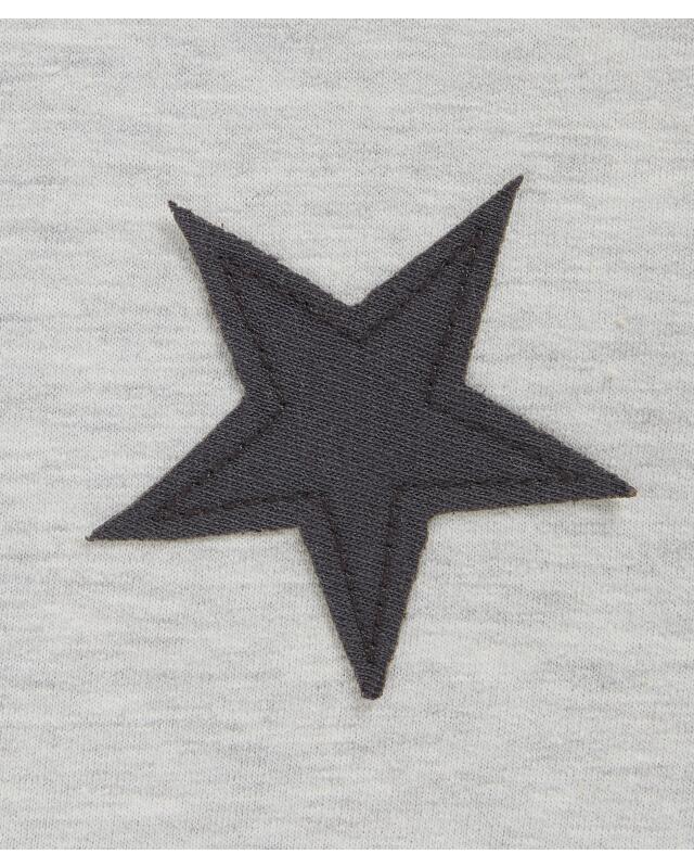 Sweat à écussons fille, gris clair chiné (KiK Sweatshirt mit Aufnähern (hellgrau melange)) — KiK, produit allemand authentique au Maroc