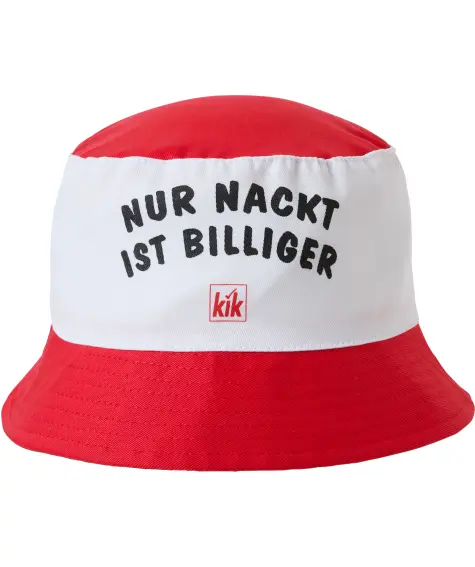 Party Fischerhut „Nur nackt ist billiger“