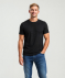 Geripptes T-Shirt schwarz