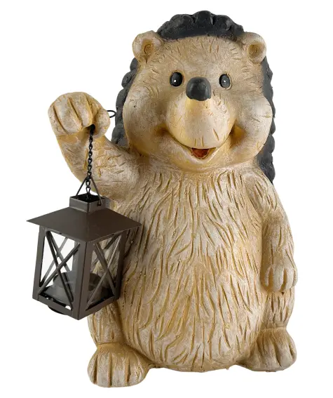 Deko-Igel mit Laterne