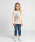 Sweatshirt mit Pailletten offwhite