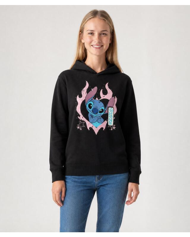 سويت شيرت بأحجار الستراس للبنات، أسود (KiK Sweatshirt mit Strasssteinen (schwarz)) — KiK, منتج ألماني أصلي في المغرب