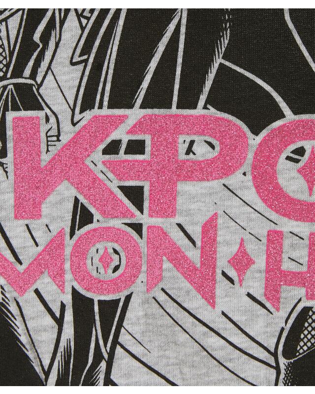 سويت شيرت KPop Demon Hunters للبنات، رمادي مبرقش (KiK KPop Demon Hunters Sweatshirt (grau melange)) — KiK, منتج ألماني أصلي في المغرب
