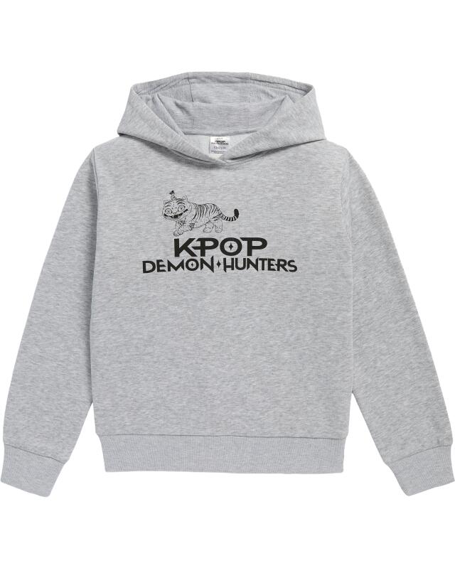 سويت شيرت KPop Demon Hunters للبنات، رمادي مبرقش (KiK KPop Demon Hunters Sweatshirt (grau melange)) — KiK, منتج ألماني أصلي في المغرب