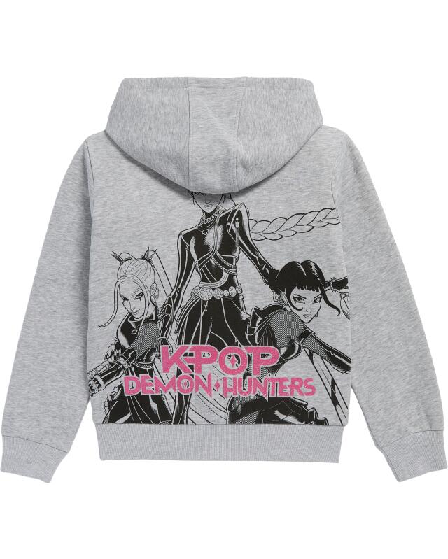 سويت شيرت KPop Demon Hunters للبنات، رمادي مبرقش (KiK KPop Demon Hunters Sweatshirt (grau melange)) — KiK, منتج ألماني أصلي في المغرب