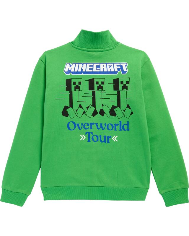 Sweatshirt with stand-up collar for boys, green (KiK Sweatshirt mit Stehkragen (grün)) — KiK, authentic German product in Morocco